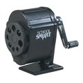 School Smart Multi-Hole Metal Pencil Sharpener, Black 084835